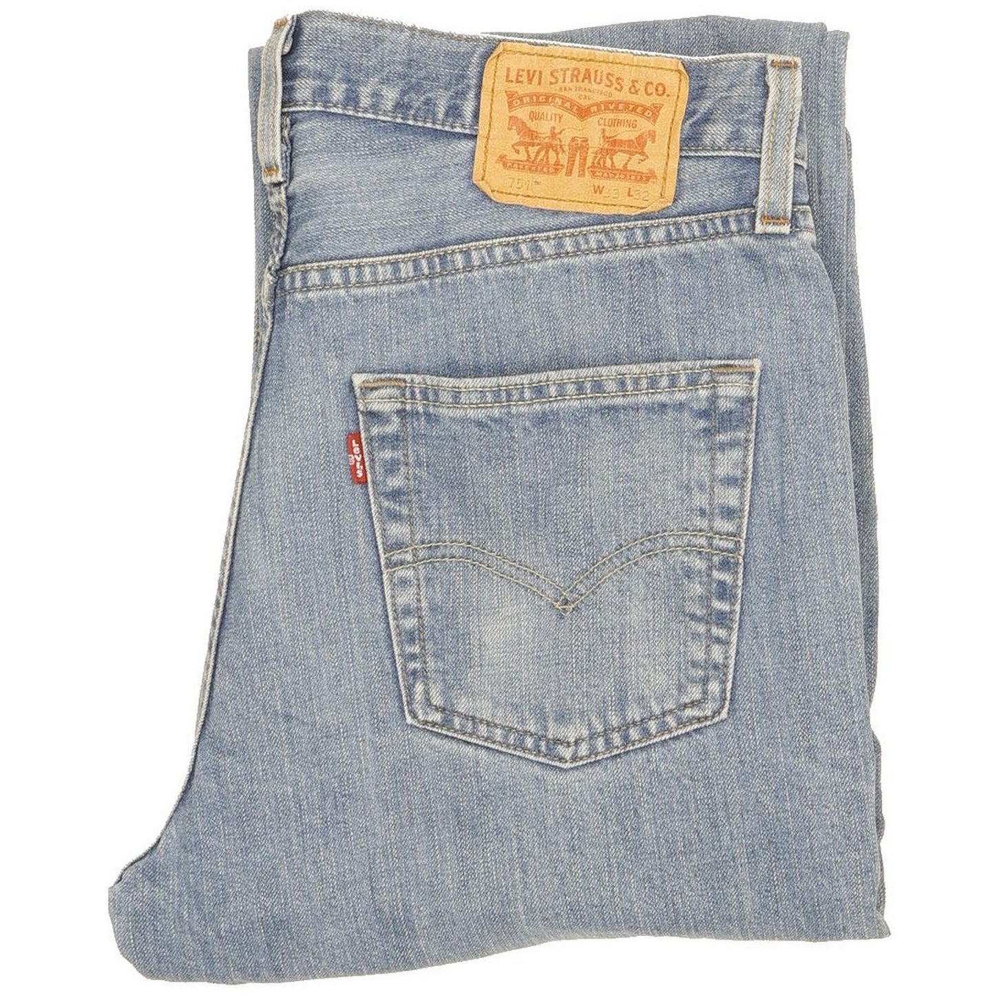 Levi's 751 Men Blue Straight Regular Jeans W33 L31