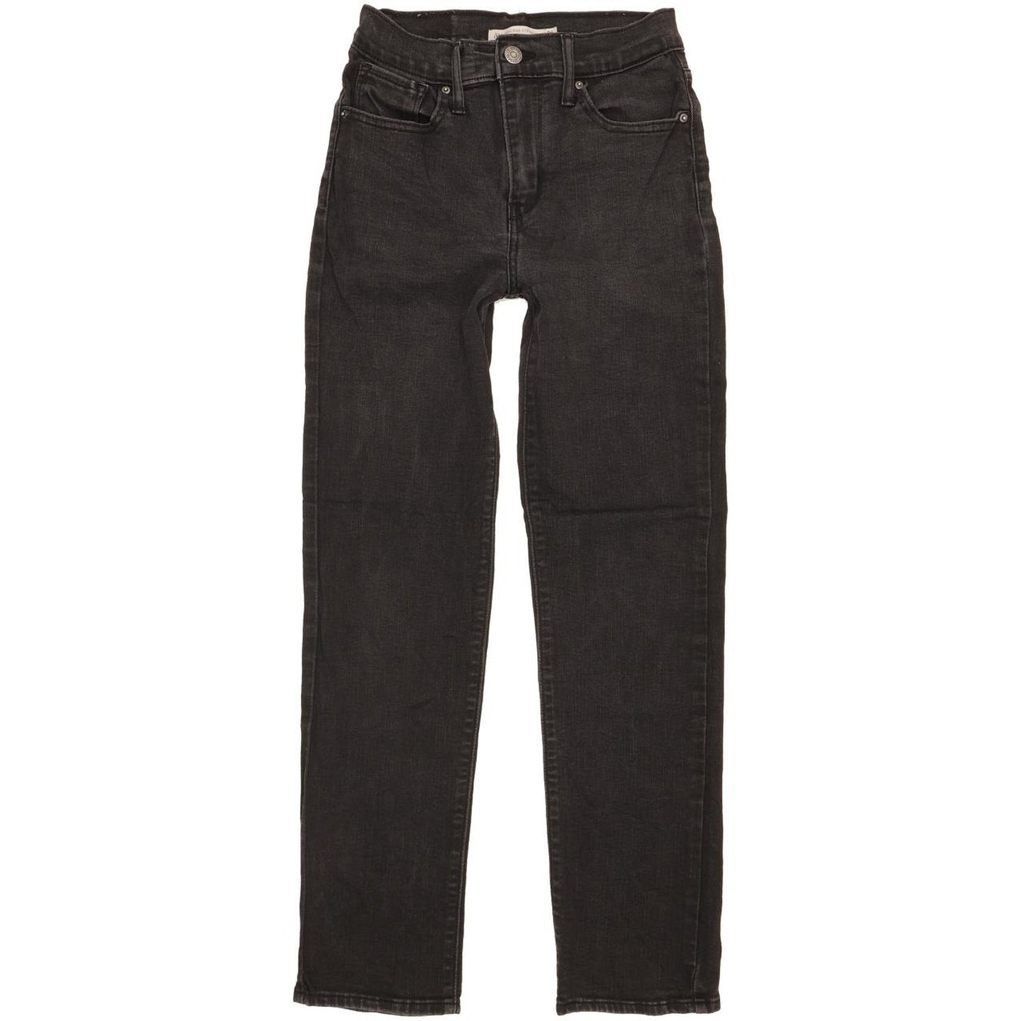 Levi's 724 Women Black Straight Slim Stretch Jeans W26 L27
