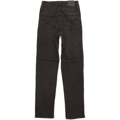Levi's 724 Women Black Straight Slim Stretch Jeans W26 L27