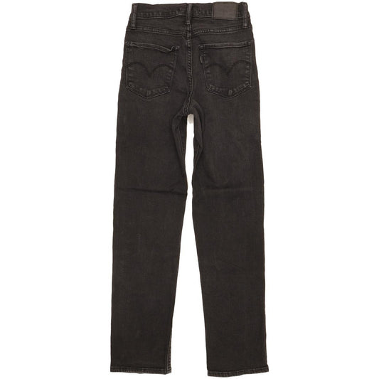 Levi's 724 Women Black Straight Slim Stretch Jeans W26 L27