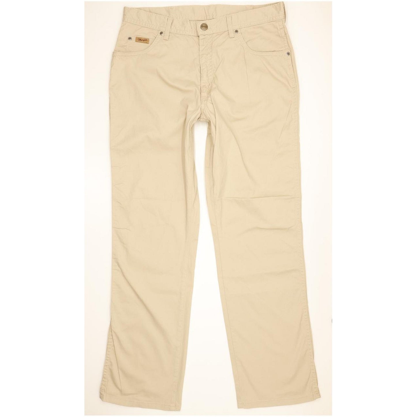 Wrangler Texas Men Beige Straight Regular Stretch Jeans W35 L32