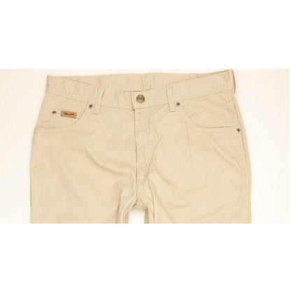Wrangler Texas Men Beige Straight Regular Stretch Jeans W35 L32