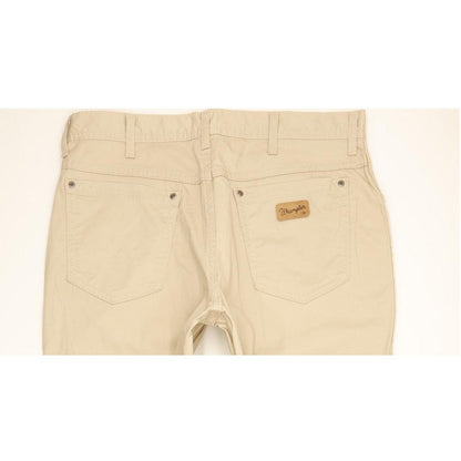 Wrangler Texas Men Beige Straight Regular Stretch Jeans W35 L32