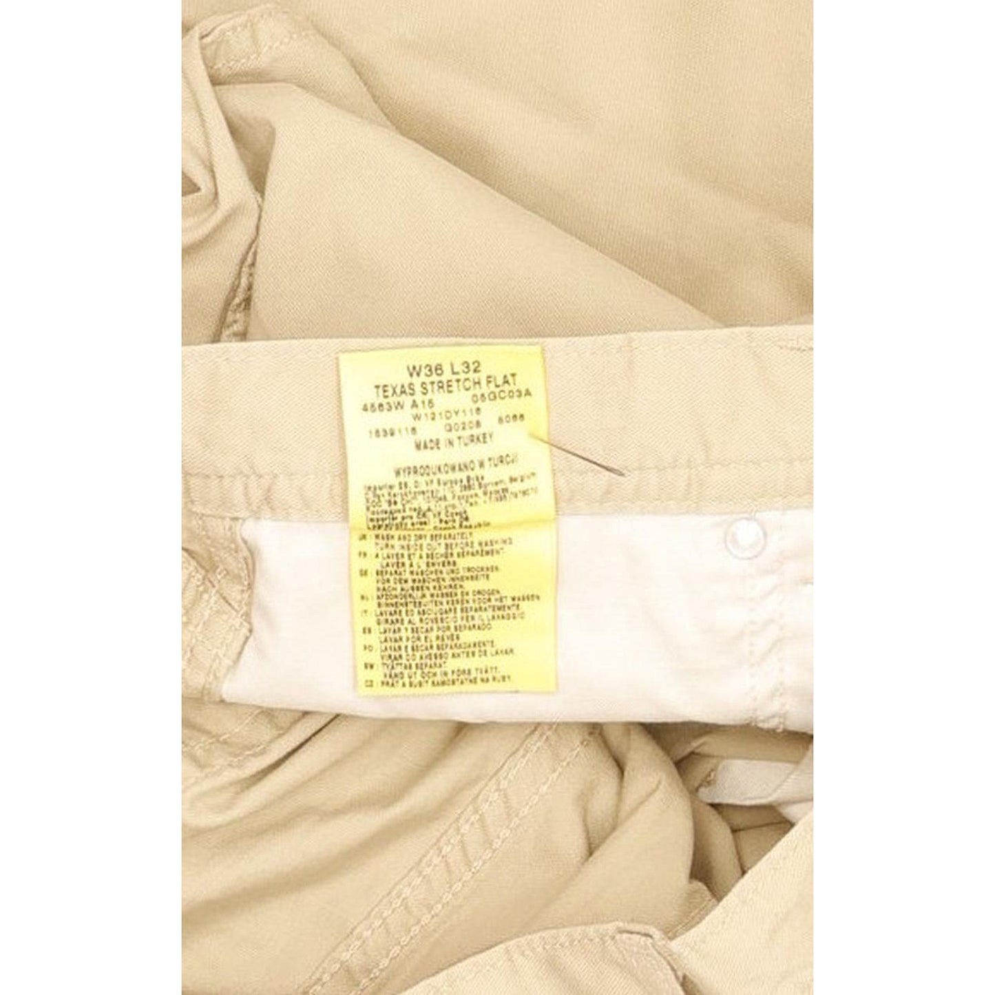 Wrangler Texas Men Beige Straight Regular Stretch Jeans W35 L32