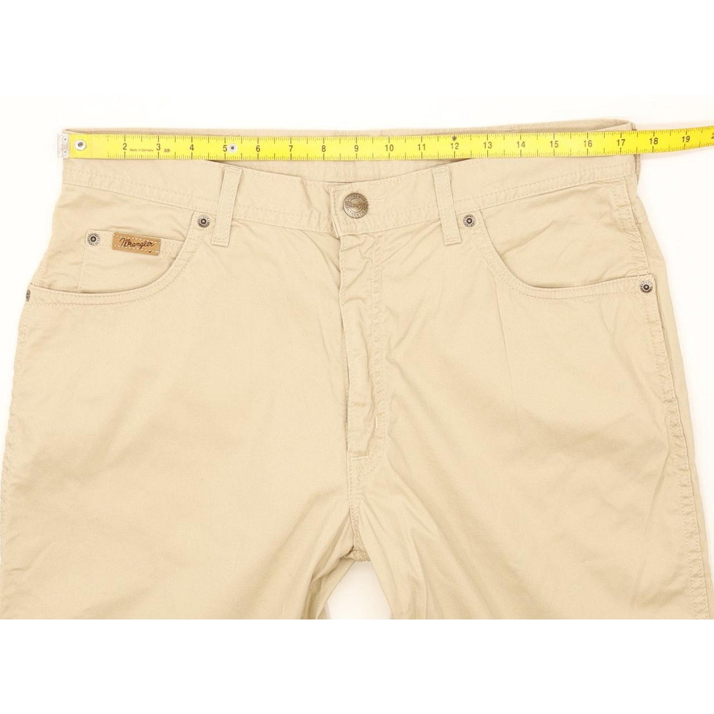 Wrangler Texas Men Beige Straight Regular Stretch Jeans W35 L32