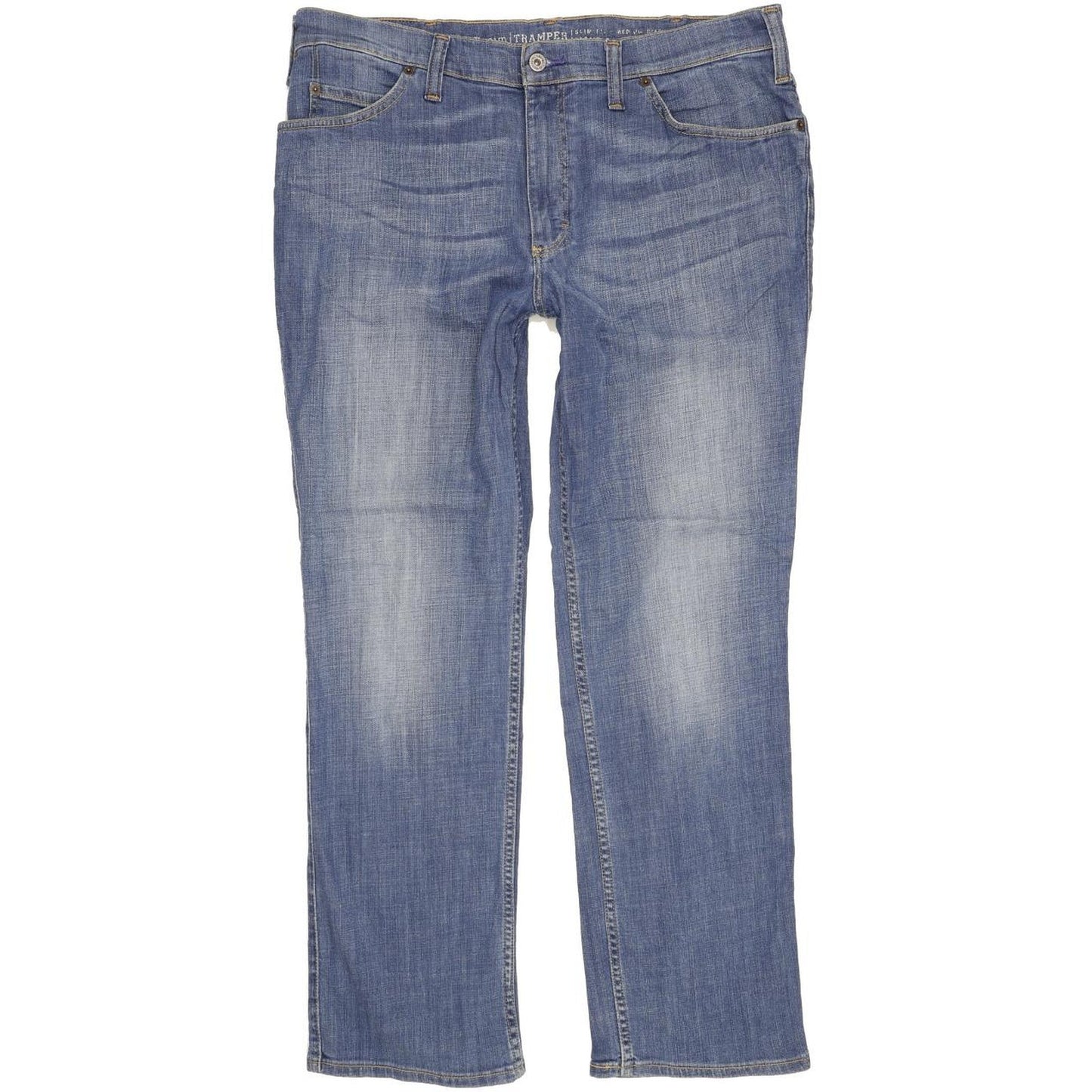 Mustang Tramper Men Blue Straight Slim Stretch Jeans W38 L32