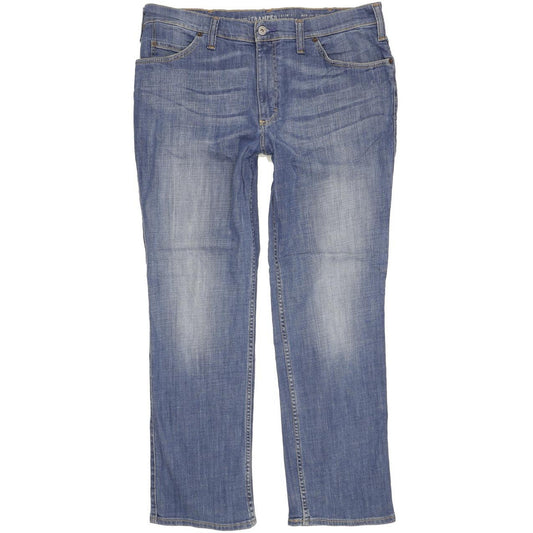 Mustang Tramper Men Blue Straight Slim Stretch Jeans W38 L32