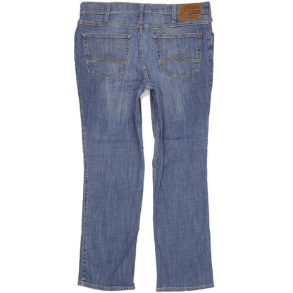 Mustang Tramper Men Blue Straight Slim Stretch Jeans W38 L32
