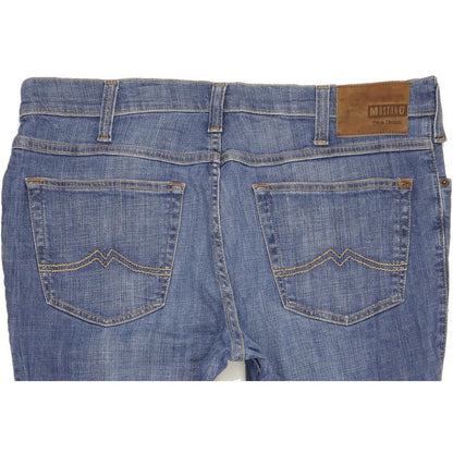Mustang Tramper Men Blue Straight Slim Stretch Jeans W38 L32