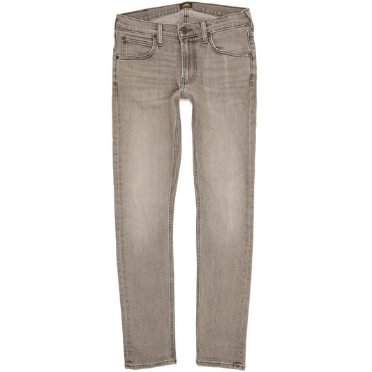 Lee Luke Men Grey Skinny Slim Stretch Jeans W30 L31