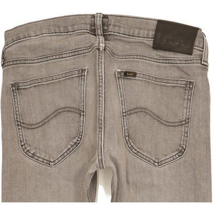 Lee Luke Men Grey Skinny Slim Stretch Jeans W30 L31