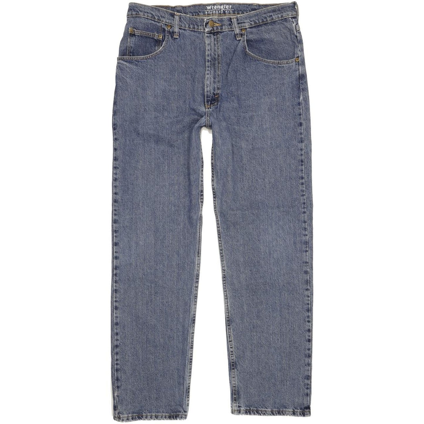 Wrangler Men Blue Straight Relaxed Jeans W36 L32
