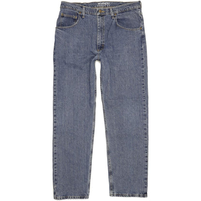 Wrangler Men Blue Straight Relaxed Jeans W36 L32
