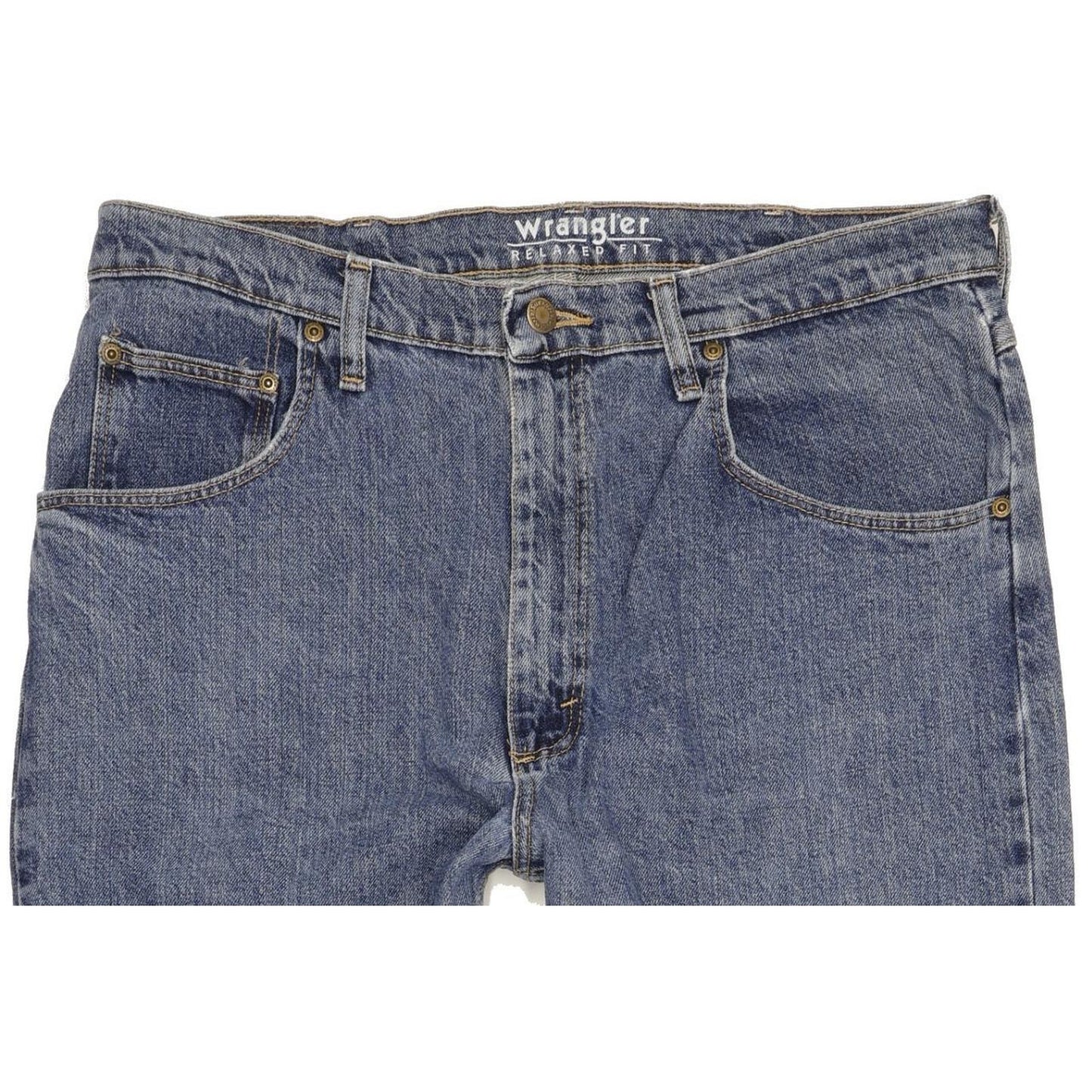 Wrangler Men Blue Straight Relaxed Jeans W36 L32