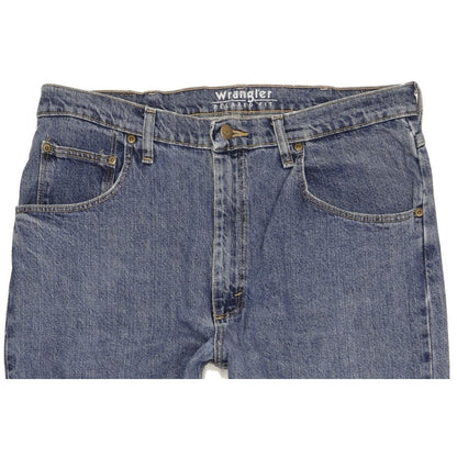 Wrangler Men Blue Straight Relaxed Jeans W36 L32