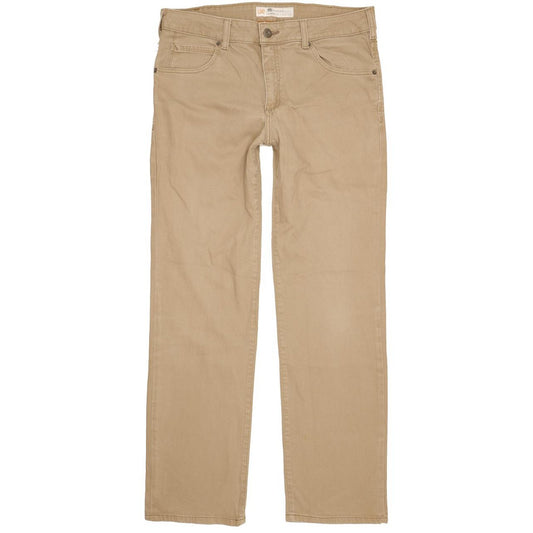 Lee Men Brown Straight Regular Stretch Jeans W34 L33