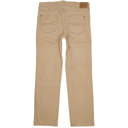 Lee Men Brown Straight Regular Stretch Jeans W34 L33