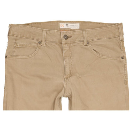 Lee Men Brown Straight Regular Stretch Jeans W34 L33