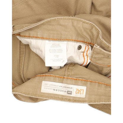 Lee Men Brown Straight Regular Stretch Jeans W34 L33