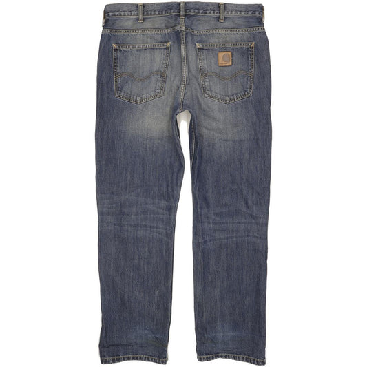 Carhartt Texas Men Blue Straight Regular Jeans W35 L31