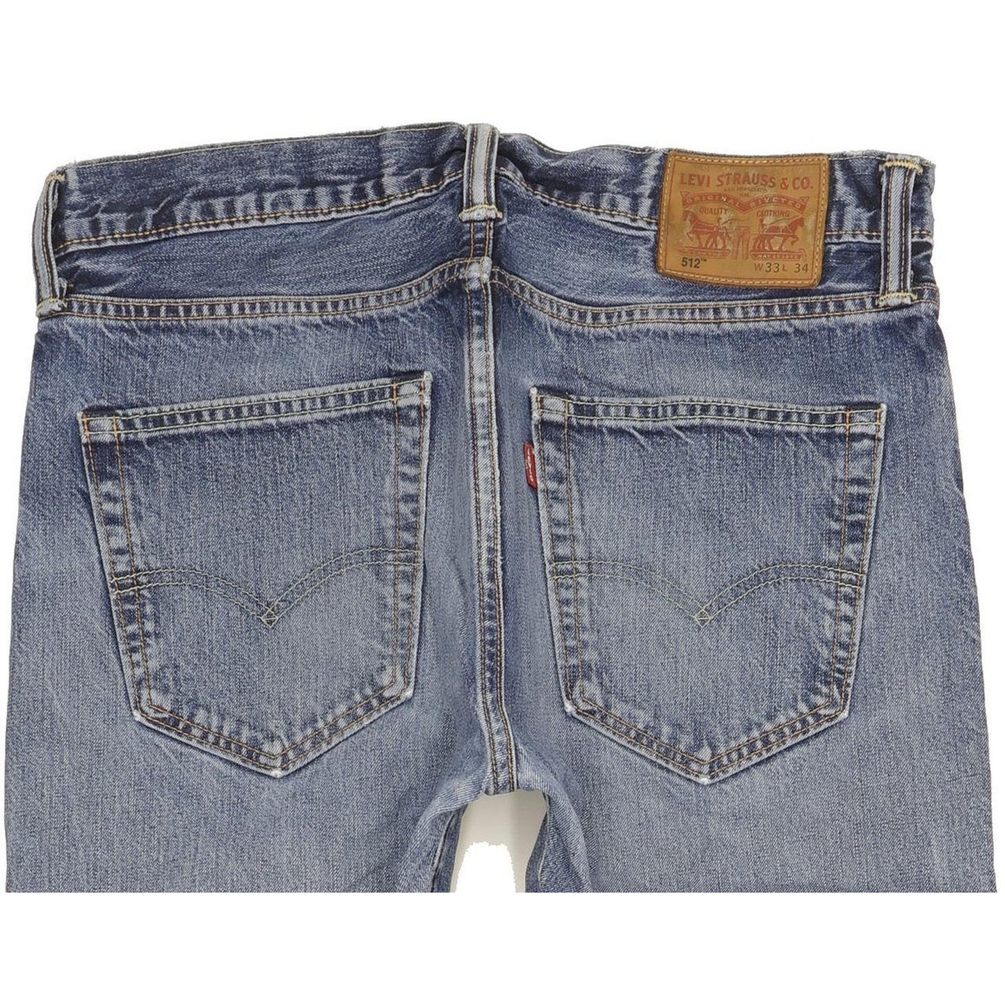 Levi's 512 Men Blue Tapered Slim Jeans W33 L32