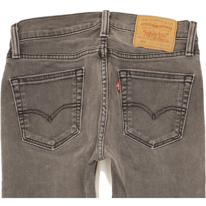 Levi's 510 Men Grey Skinny Slim Stretch Jeans W28 L29