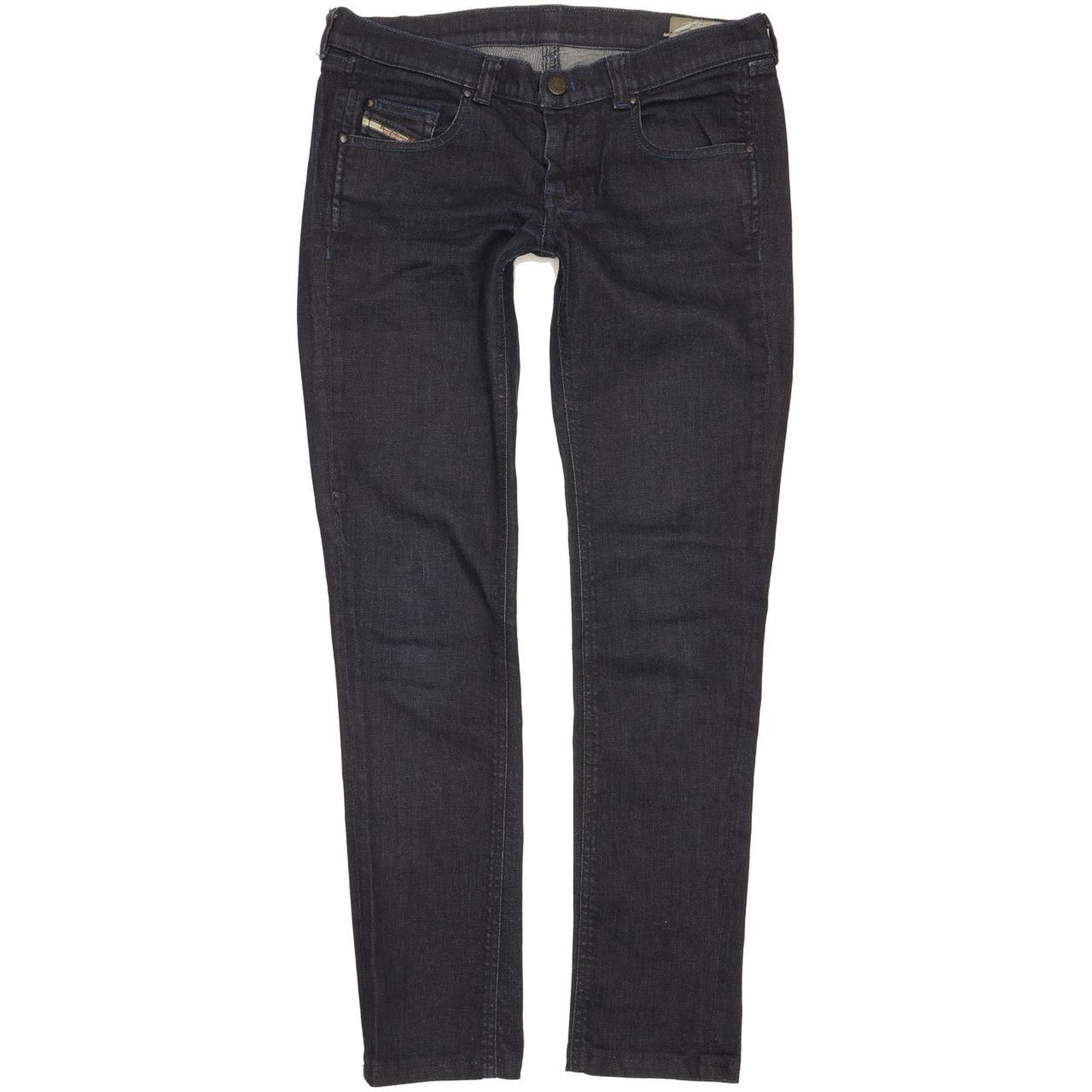 Diesel Doozy 00AA8 Women Navy Straight Slim Stretch Jeans W29 L29