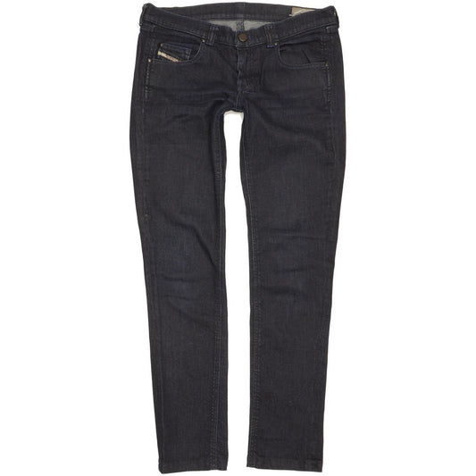 Diesel Doozy 00AA8 Women Navy Straight Slim Stretch Jeans W29 L29