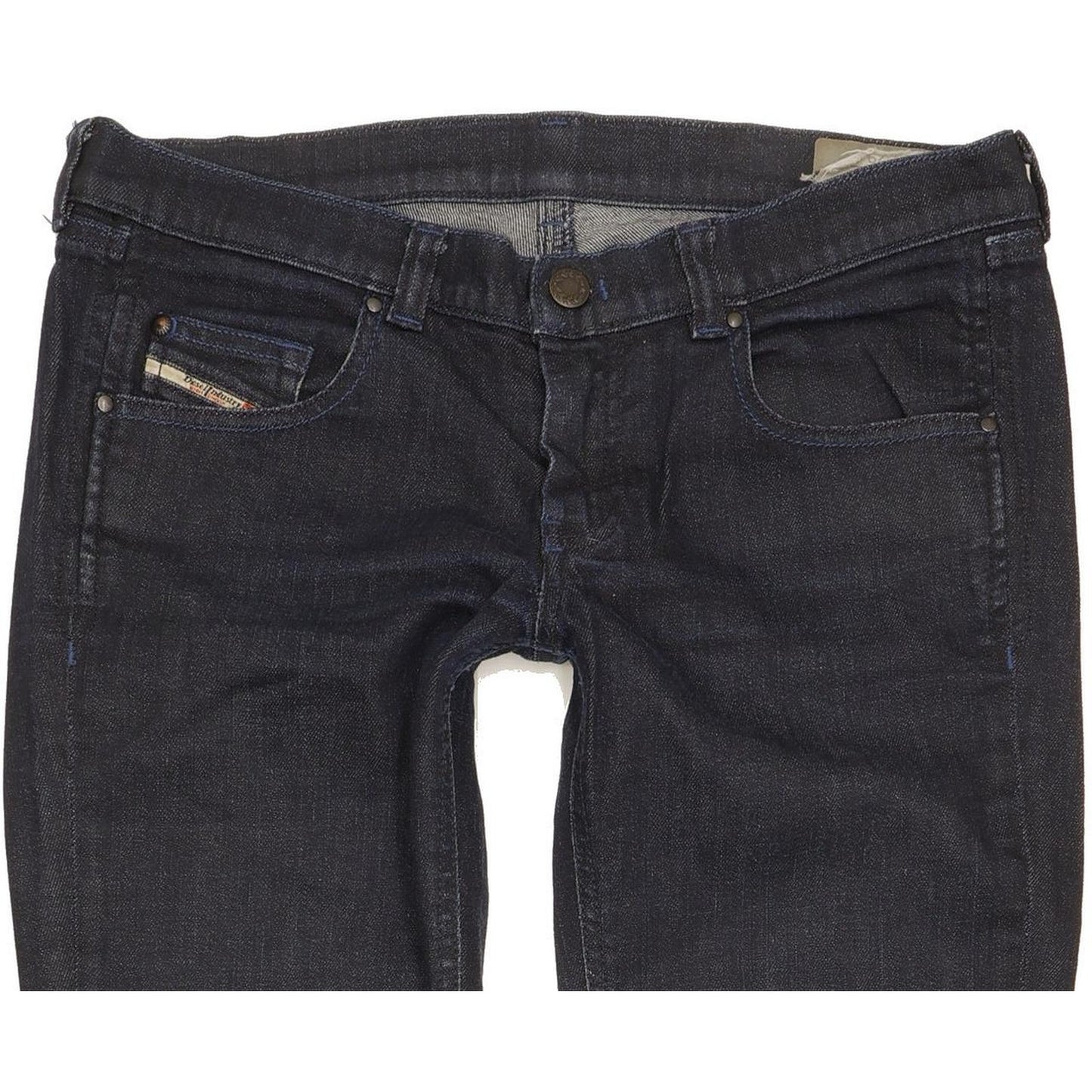 Diesel Doozy 00AA8 Women Navy Straight Slim Stretch Jeans W29 L29