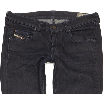 Diesel Doozy 00AA8 Women Navy Straight Slim Stretch Jeans W29 L29