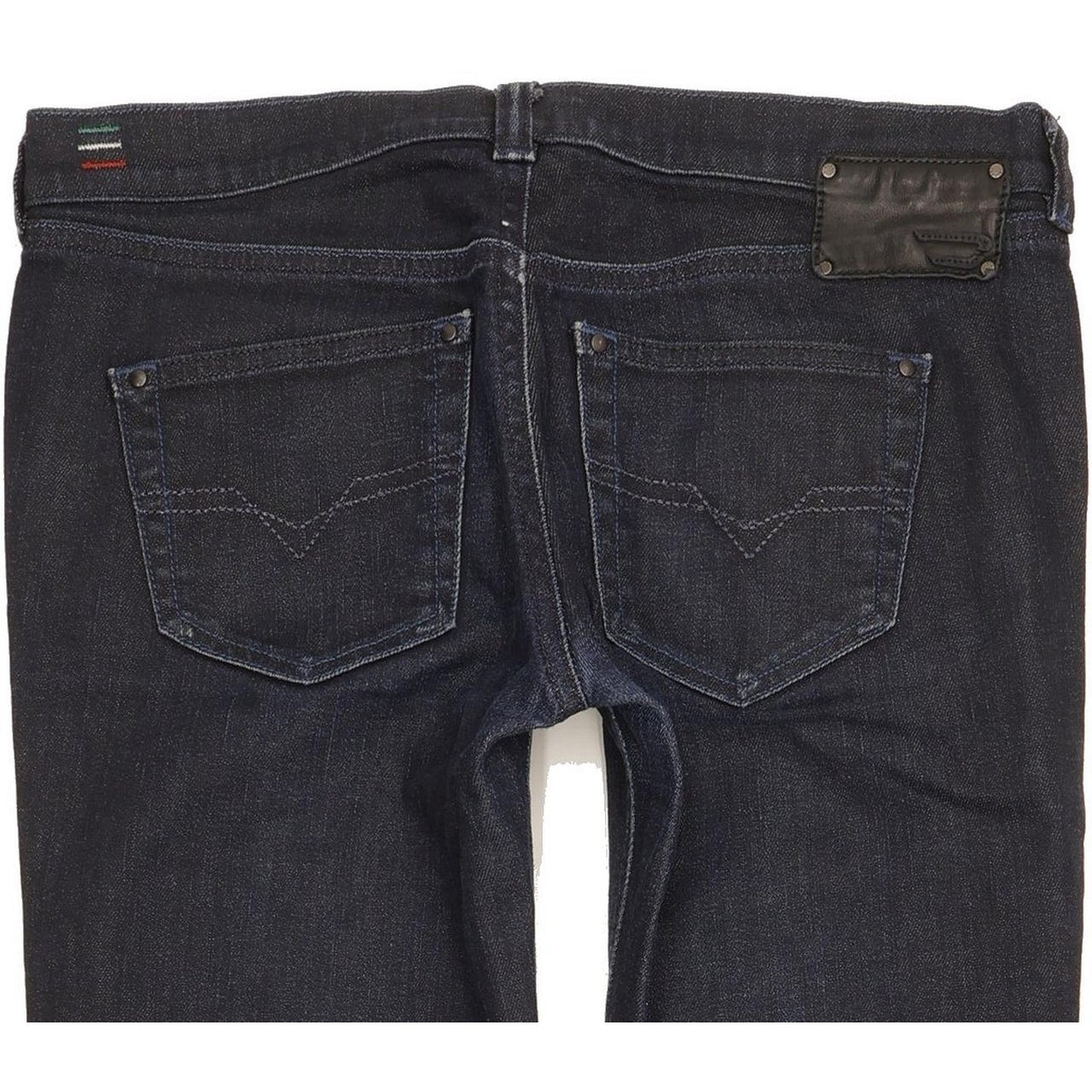 Diesel Doozy 00AA8 Women Navy Straight Slim Stretch Jeans W29 L29