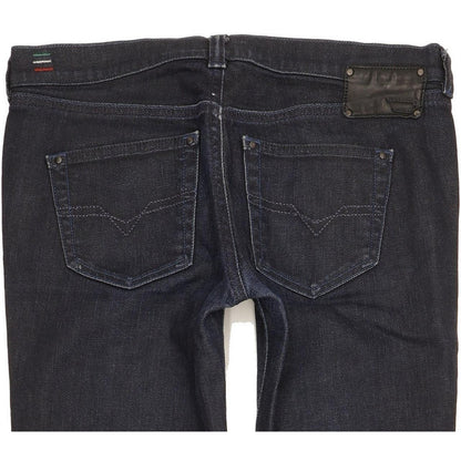 Diesel Doozy 00AA8 Women Navy Straight Slim Stretch Jeans W29 L29