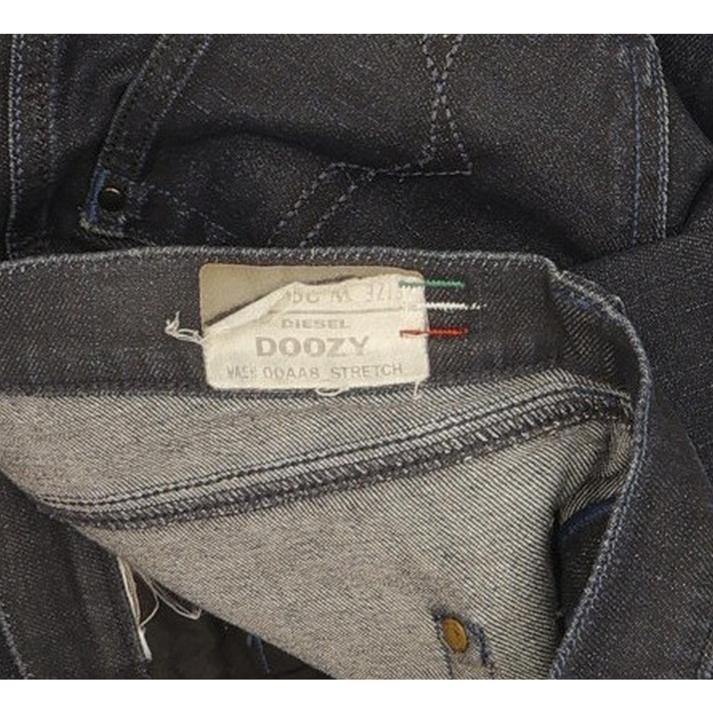 Diesel Doozy 00AA8 Women Navy Straight Slim Stretch Jeans W29 L29
