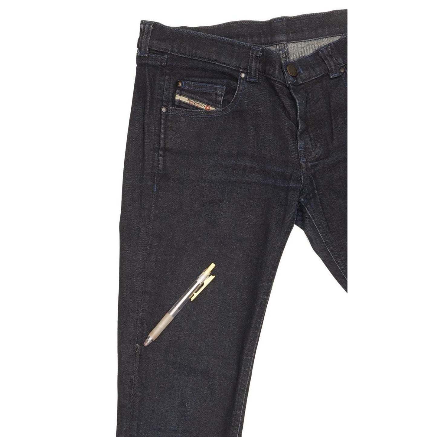 Diesel Doozy 00AA8 Women Navy Straight Slim Stretch Jeans W29 L29