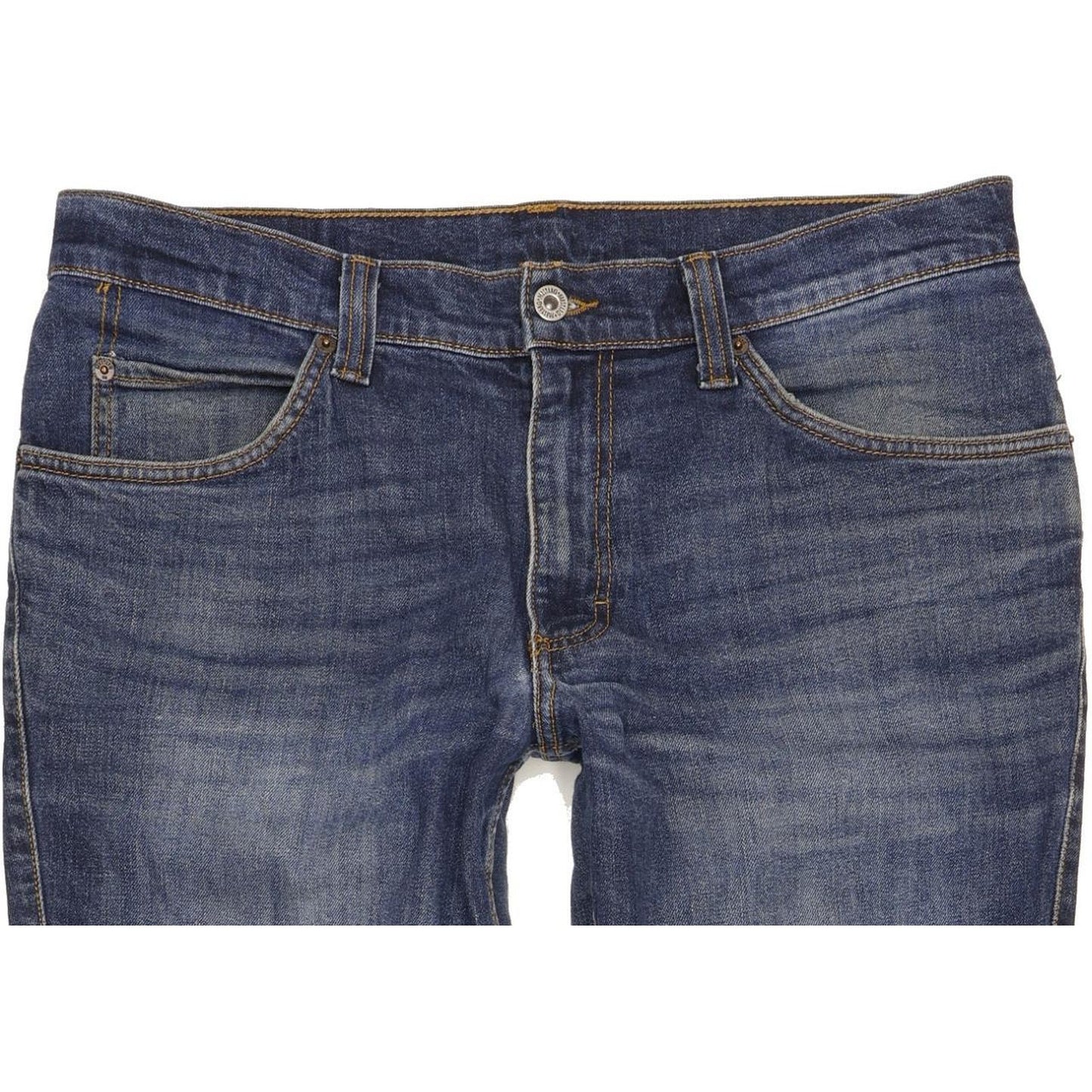 Mustang Men Blue Straight Regular Jeans W36 L31