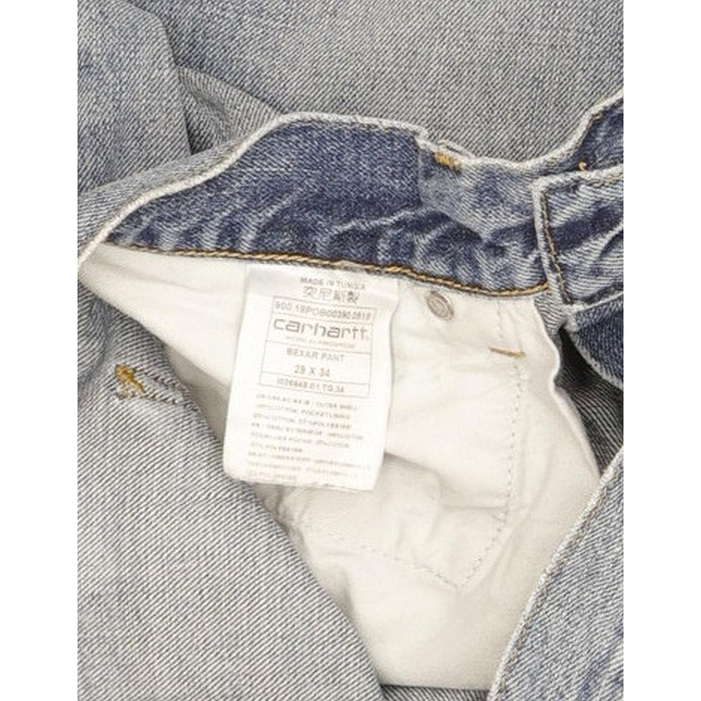 Carhartt Bexar Men Blue Straight Regular Jeans W29 L33
