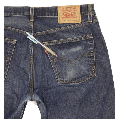 Levi's 521 Men Blue Straight Regular Jeans W37 L29