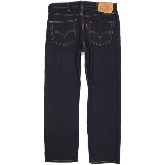 Levi's 501 Men Navy Straight Regular Trousers W38 L31
