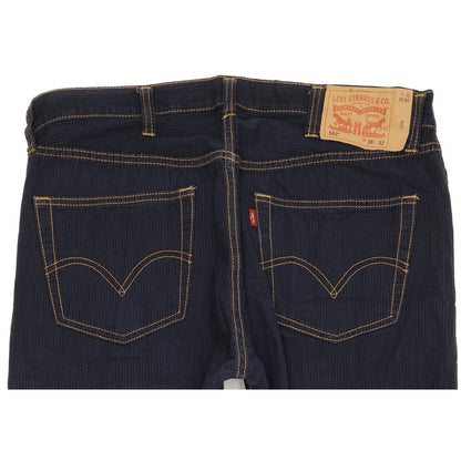 Levi's 501 Men Navy Straight Regular Trousers W38 L31
