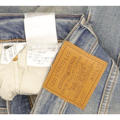 Levi's 512 Men Blue Tapered Slim Stretch Jeans W30 L29