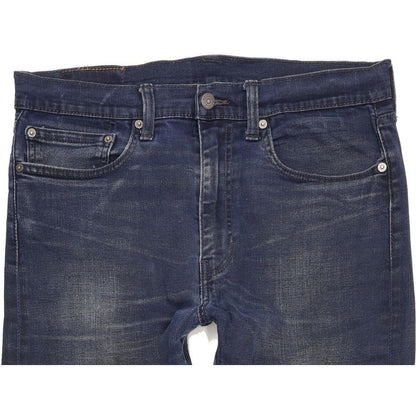 Levi's 522 Men Blue Straight Slim Stretch Jeans W34 L29