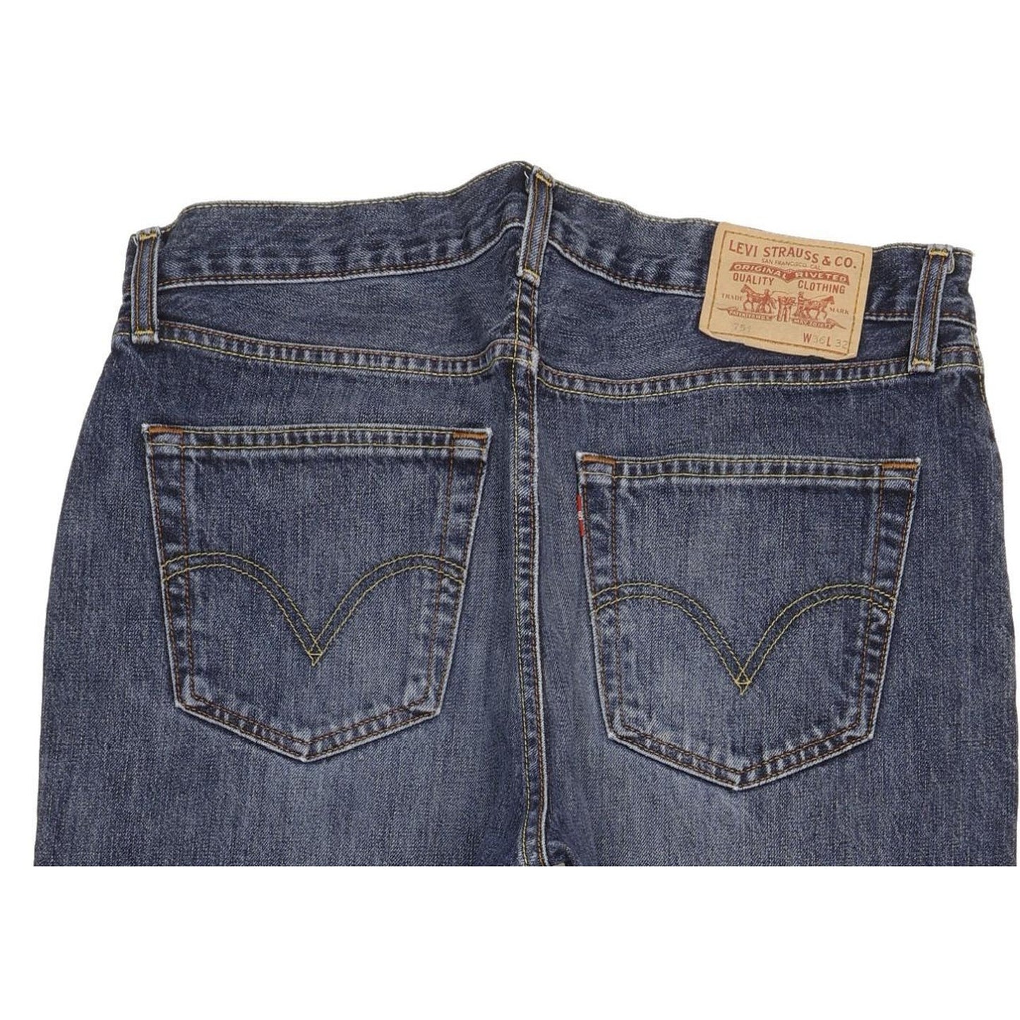 Levi's 751 Men Blue Straight Regular Jeans W36 L31