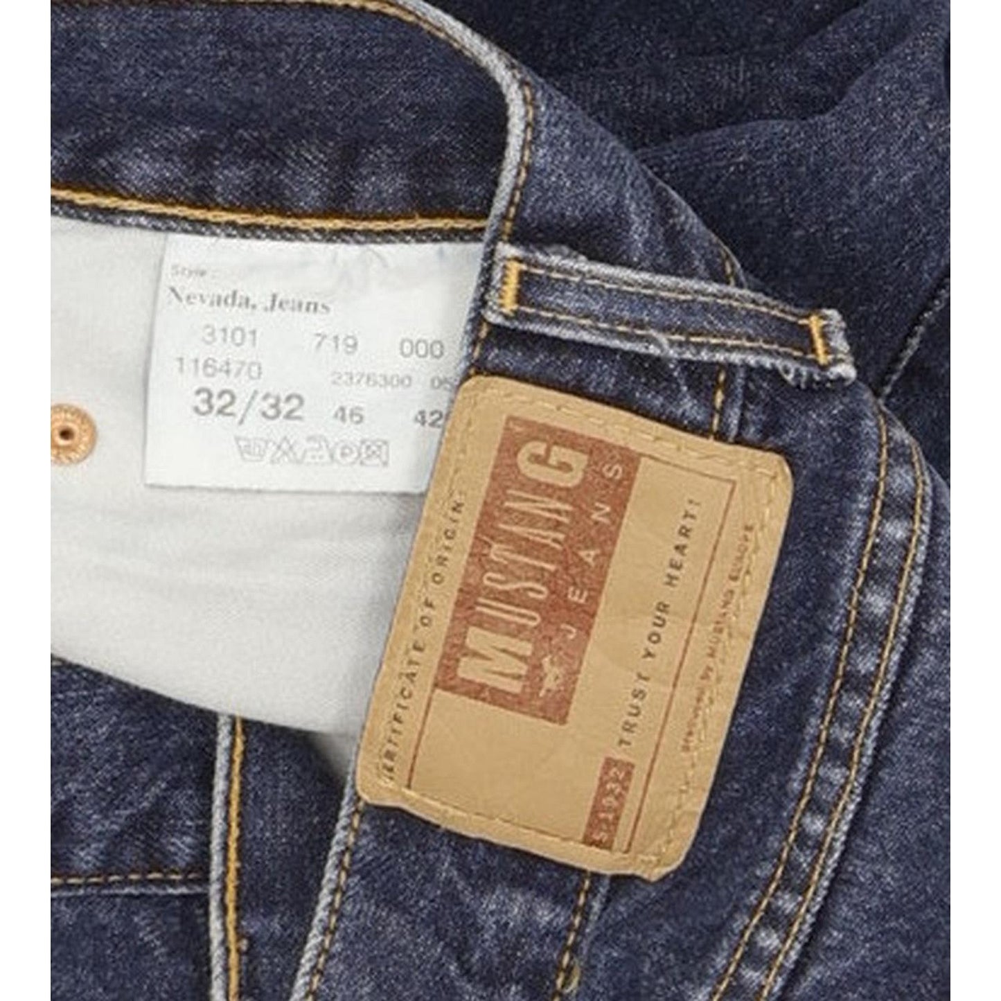 Mustang Nevada Men Blue Straight Regular Jeans W31 L31
