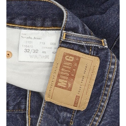 Mustang Nevada Men Blue Straight Regular Jeans W31 L31