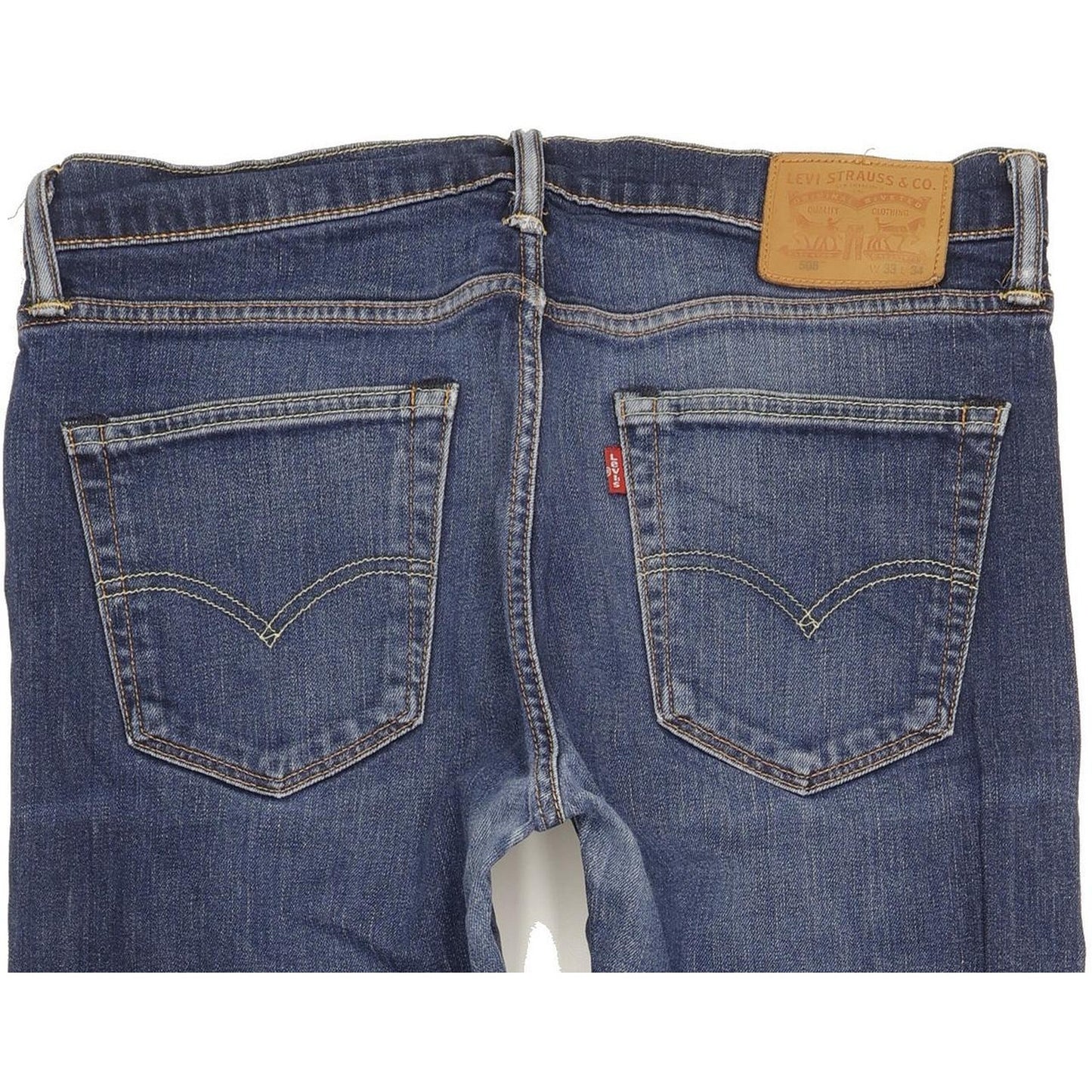 Levi's 508 Men Blue Straight Slim Stretch Jeans W33 L34