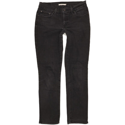 Levi's 414 Women Black Straight Relaxed Stretch Jeans W28 L31