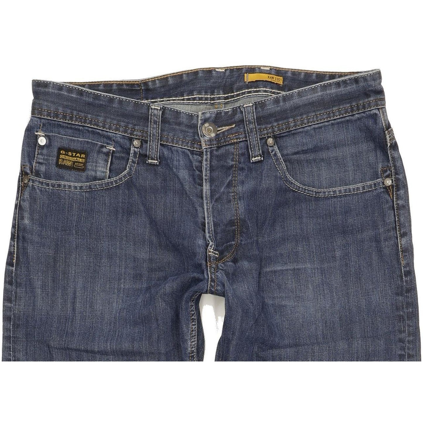 G-Star Porter Men Blue Straight Regular Jeans W32 L32