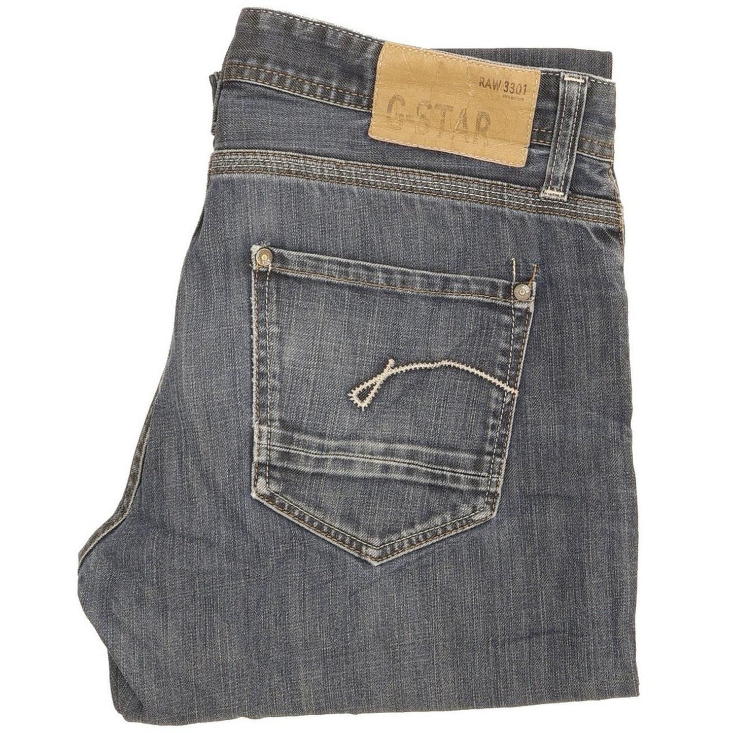 G-Star Porter Men Blue Straight Regular Jeans W32 L32