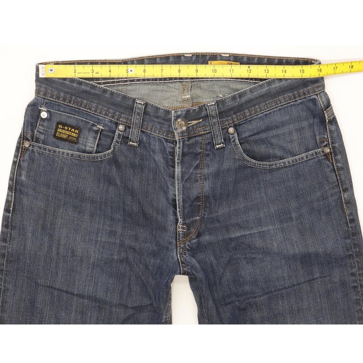 G-Star Porter Men Blue Straight Regular Jeans W32 L32