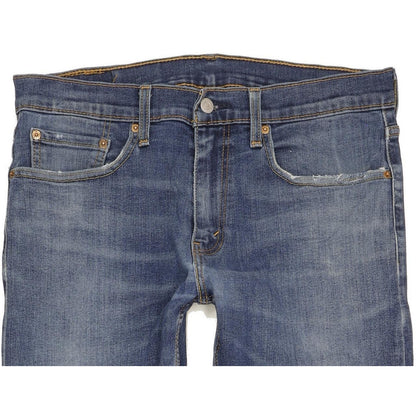 Levi's Men Blue Straight Slim Stretch Jeans W32 L32